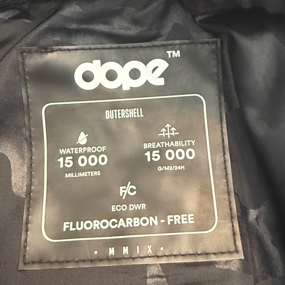 Dope Men’s Blizzard Black Snowboard Pants, Small - Picture 7 of 7